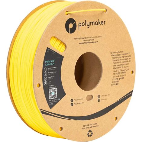 Filamento stampante 3D Polymaker lw-pla 800g leggero resistente (1/3)