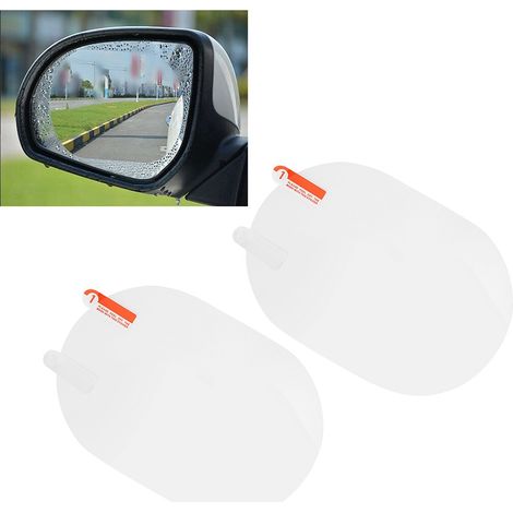 Lot de 2 films protecteurs anti-buée et imperméables pour rétroviseurs de voiture (100 x 145 mm). (1/5)