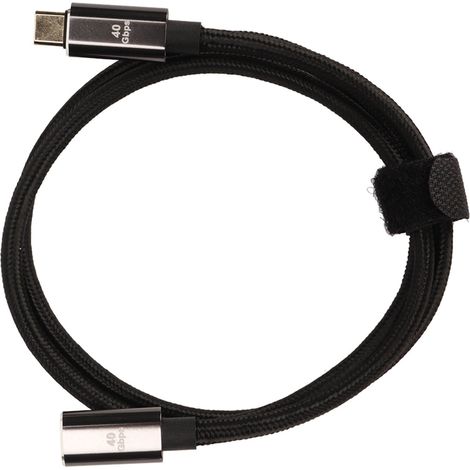 Câble USB-C vers USB-C, câble de données USB 4.0 de type C pour Thunderbolt 4, charge rapide PD100W, 40 Gbit/s, 8K 60 Hz, rallonge de 80 cm. (1/5)