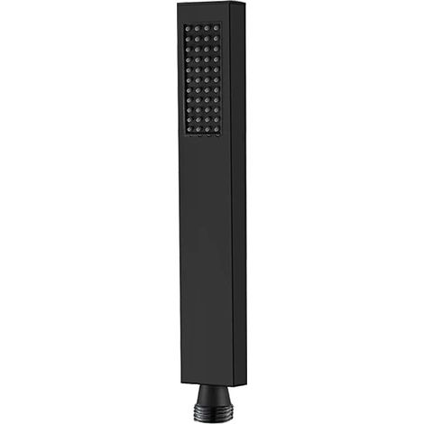 Cabezal de ducha de mano, cabezal de ducha de mano de lujo de alta presión y función única, negro. (1/5)