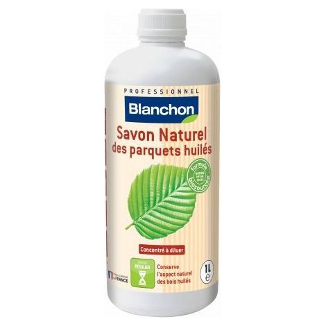 BLANCHON Savon Naturel Incolore 1 L – Nettoyant concentré pour parquets et planchers huilés – Sans rinçage