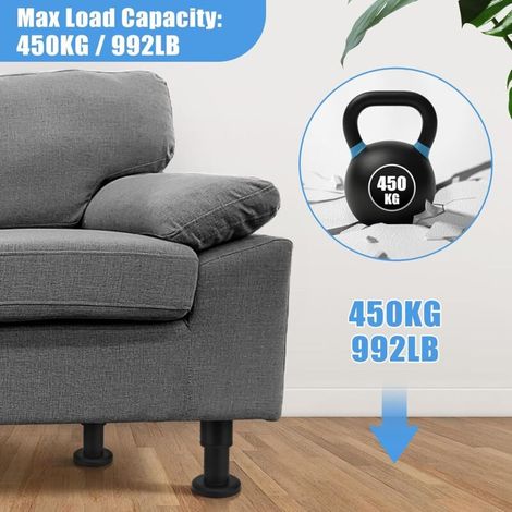 [NEVER USED] 4PCS Adjustable Furniture Legs 18-30cm for Kitchen Shelves, Sofa, Table, Chair, Desk, Cabinet, 600LB Weight Capacity, Bathroom Furniture Legs