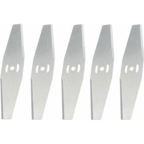 Lames de rechange en métal pour coupe-bordure sans fil Lot de 5 pièces Capacité de coupe élevée pour herbes épaisses Acier inoxydable (1/5)