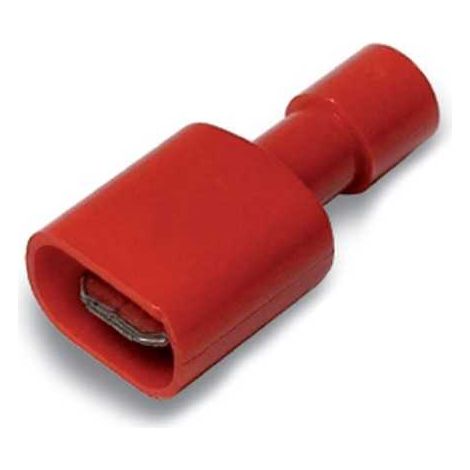Cosse de câble 6,3x0,8 Mâle Isolé Rouge