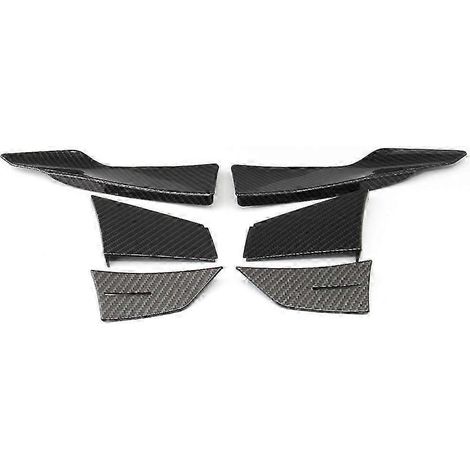 Garnitures latérales de pare-chocs avant en fibre de carbone noire compatibles avec les modèles F80/F82 (2015-2019) QAQ (1/5)