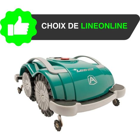 Robot tondeuse sans câble périphérique – Autonomie 2h – Surface jusqu'à 200m² – Pente max 40% – Moteur Brushless – Application Bluetooth – Ambrogio Robot