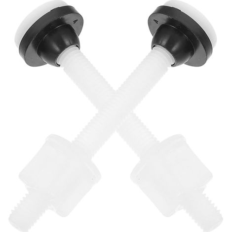 Fixation Abattant Wc Boulons, Abs, Blanc, 2 Pièces (1/5)