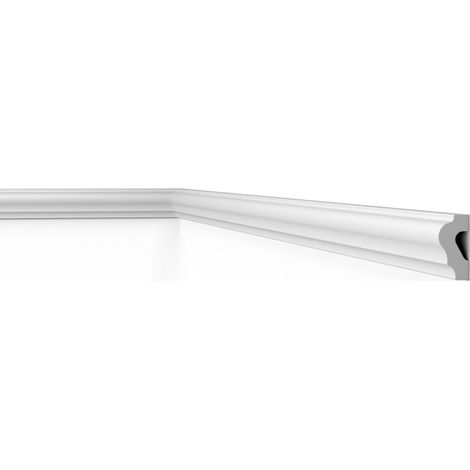 D6 DECOFLAIR Moulure de plafond Polystyrène 40 x 20 x 2000 - 1 pièce (1/4)