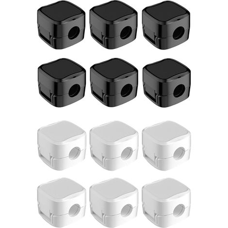 Lot de 12 attaches magnétiques génériques pour câbles, organisateur de câbles, support magnétique multi-usages, gestion des câbles