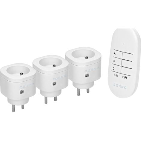 Mini Steckdosen Set ohne Kabel orno Fernbedienung langlebige Materialien
