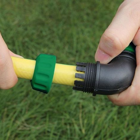 Adaptateur Coudé - Raccord Rapide 90 Degres - Pour Tuyau D Arrosage 12 mm 13 mm - Irrigation Lavage Voiture - Lot De 4 (1/5)