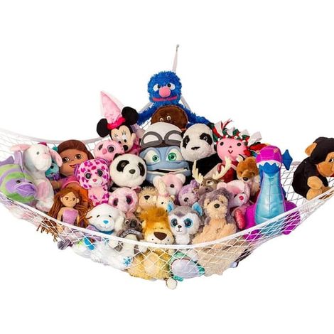 Filiyano-Filet de rangement pour hamac en peluche blanc (1/5)