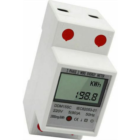 Energy Meter, Electricity Consumption Monitor, 580A 220V 50Hz (1/4)