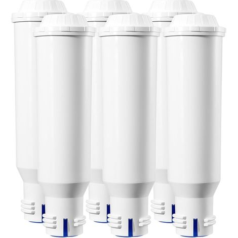 Cartouche de filtre à eau de rechange pour Melitta, compatible avec Krups F088/EA829S, Nivona, AEG, Bosch, Siemens – Pack de 6