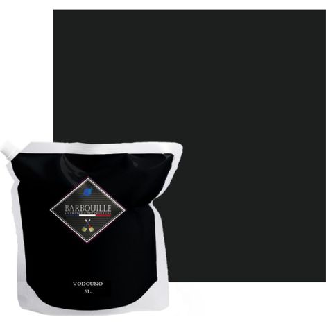 Peinture acrylique mat murs et plafonds 5L Noir Absolu Vodounô
