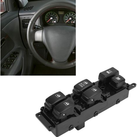 Interrupteur de vitre électrique 93570‑1G200 pour KIA RIO 2007‑2009, côté conducteur (LHD), remplacement de lève-vitre. (1/5)