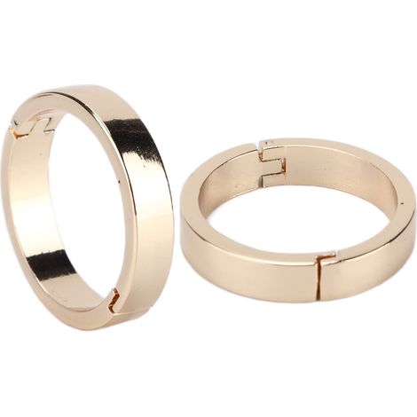 5 pièces Mousquetons Ronds Alliage Durable pour Reliure à Spirales Lâches, Accessoires de Bureau, Diamètre 25mm (1/5)