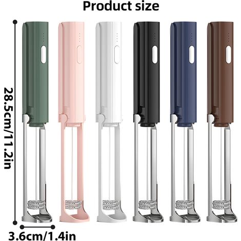 Ortviai Fouet Électrique Rechargeable pour Lait et Crème – 3 Vitesses, 10 000 tr/min, Double Embout Inox, Pliable & Accrochable (1/4)