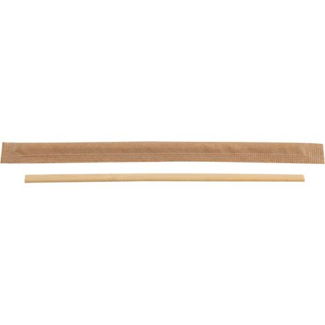 Agitateur en bambou emballé individuellement 14 cm - 5000 unités - Betik