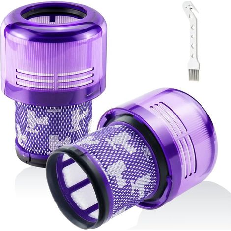 2er-Pack Filter für Dyson V11 Absolute Extra Pro, V11 Drive, V15 Detect, SV14, SV17 und SV22 Akku-Staubsauger. Waschbarer HEPA-Ersatzfilter, ersetzt die Teilenummer DY-970013-02.
