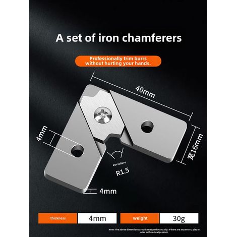 Outil finition bandes chant Couteau découpe manuel bois Arrondisseur arc et chanfreineuse Pour panneaux écologiques sans peinture Machine à plaquer chants (1/5)