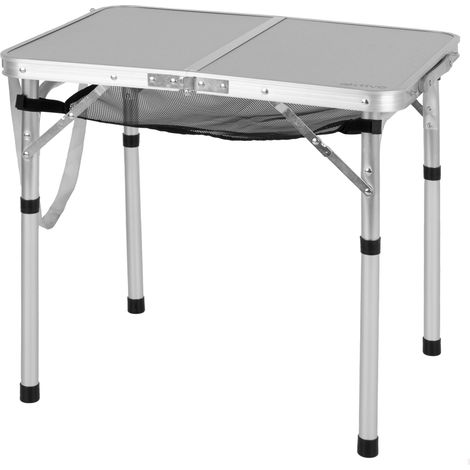 Table Pliante, 60X45X56 cm, Butées Antidérapantes, Panneau Mdf, Structure en Aluminium, Supporte 30 kg, Maille Amovible, Poignée de Transport, Verrouillage de Sécurité, Tables Pliantes, Camping (1/5)