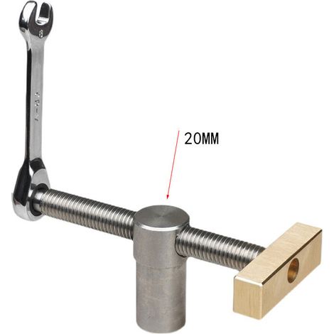 Pinces à dégagement rapide avec 4 chiens de table pour trous de 20 mm, butées de table de positionnement et pinces rapides pour banc de travail du bois, (alésage 20 mm) (1/5)