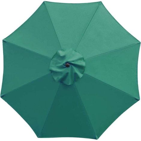 UlisemHousses de rechange pour parasol 3 mètres 6 bras Parasol de rechange pour auvent de jardin Housse de rechange pour parasol, auvent uniquement (vert)