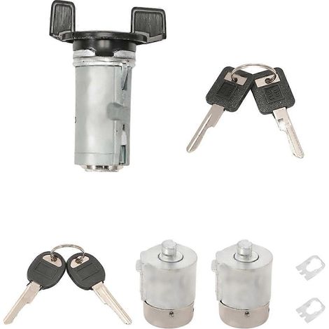 Zündschlosszylinder-Reparatursatz und Türschlosszylinder mit Schlüsseln für C1500 C2500 C3500 924-791 12300443 D1414B 701400 (1/5)