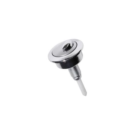 Bouton poussoir double pour chasse d'eau WC Bouton poussoir de réservoir de toilette à double chasse Chromé CF1003CP Compatible avec Siamp Twyford Optima49 (1/4)