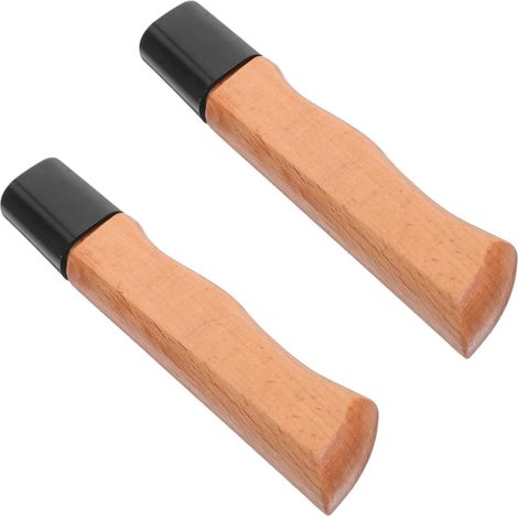 Poignée de Couteau Cuisine en Bois Marron en Réduit la Fatigue Main en Préparation Alimentaire 2pcs Antidérapante Facile à Remplacer Préparation Alimentaire pour Cutter et Couteau Cuisine (1/5)