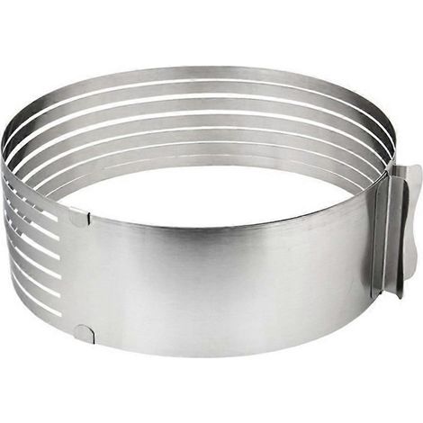 Emporte-pièce rond réglable en acier inoxydable, moule à pain et à pâtisserie, outil de cuisine pour la pâtisserie à faire soi-même (1/5)
