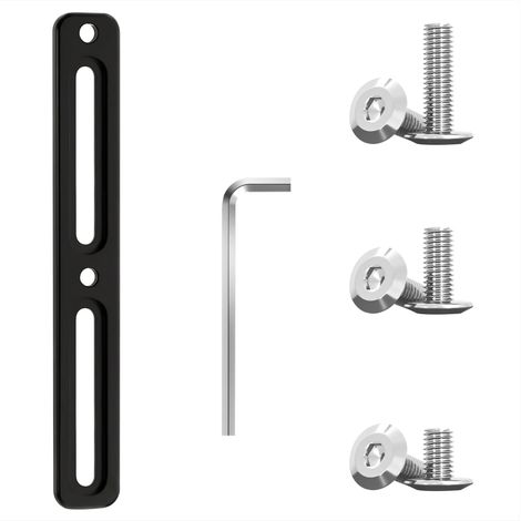 Adaptateur de Porte-Bidon de Vélo Base de Montage Support Universel en Aluminium avec Vis, Réglable Supports Bouteille de Vélo pour Route VTT Cadre, Noir (1/5)