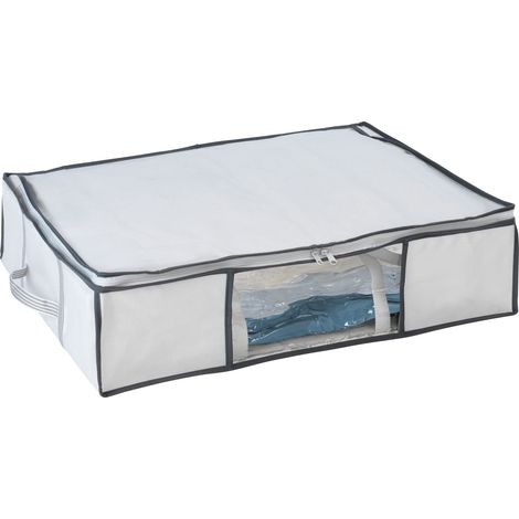 Wenko 7450021100 Sistema riponimento Vacuum Soft Box M, Polipropilenica, 65 x 15.5 x 50 cm, Bianco (1/5)