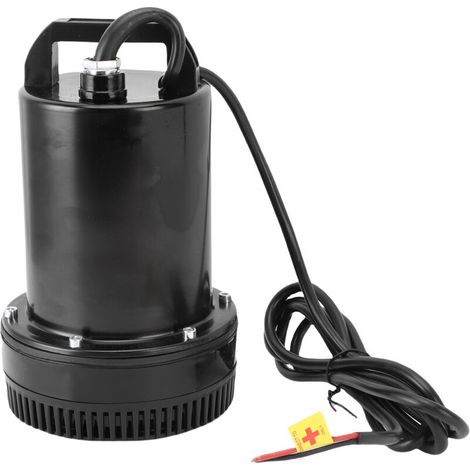 Pompe submersible DC 180W noire, hauteur refoulement 8m, diamètre 25mm inox, pour irrigation jardins et agricole (1/5)