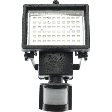 60 LED Spot solaire IP44 applique murale solaire projecteur solaire avec détecteur de mouvement I éclairage extérieur solaire I éclairage extérieur I projecteur à capteur solaire [Classe énergétique A (1/4)