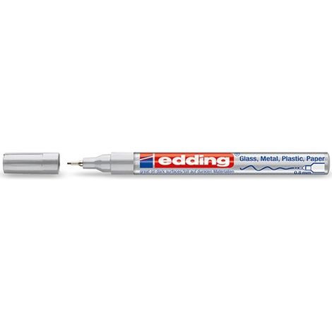 Marcador Permanente 0.8Mm 780 Plata Edding 780-54