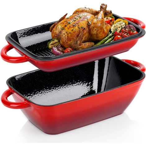 Teglia da forno in ghisa smaltata con padella, 3,5/1,5 l, linea in ghisa 279094 (1/5)