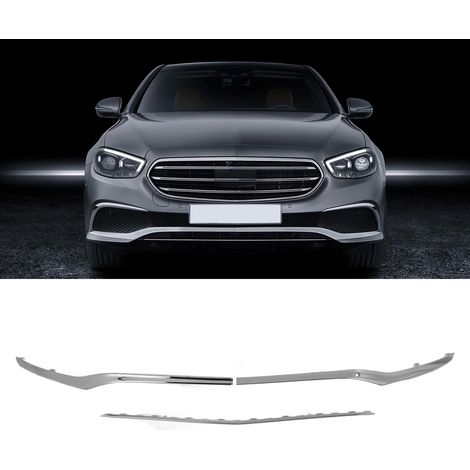 Mercedes-Benz Classe E W213 Executive Facelift 2021-2023 : Kit de garnitures de pare-chocs avant (3 pièces, électroplaqué) (Surdimensionné)