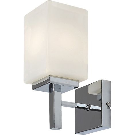 Applique SDB chrome verre blanc E14 10W Zenkai Rabalux (1/5)