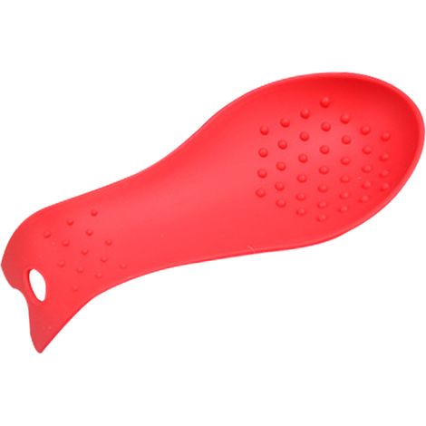 Soporte de silicona para cucharas, utensilios de cocina, almohadilla para cuchara de sopa, soporte grande para espátula, tapete para cucharas, almohadilla multiusos de silicona para colocar cucharas (1/5)