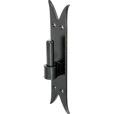 10 gonds platine noir queue de carpe 11mmx205mm Ø14 Alberts