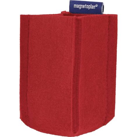 Portapenne magnetico magnetoplan magnetoTray SMALL (L x A x P) 60 x 100 x 60 mm Rosso 1227606 (1/5)