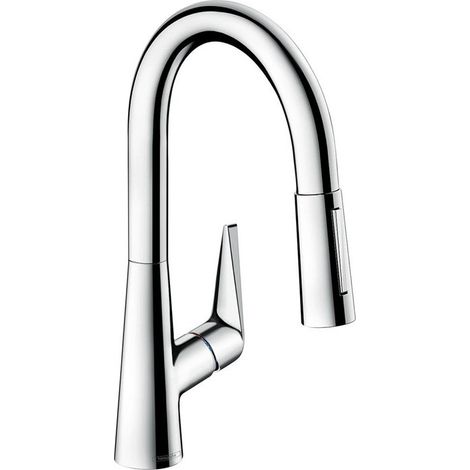con maniglia cucina 160, con doccetta estraibile 2 getti, sBox cromata