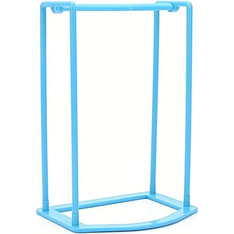 Un portant de rangement portable en plastique pour armoire, portant en plastique durable, rangement pour buanderie (rose)