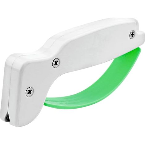 1 Aiguiseur de couteaux manuel, acier au tungstène, poignée ergonomique, outil portable pour cuisine et jardin (1/5)