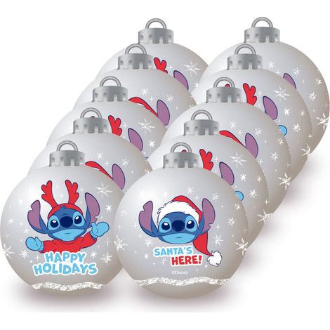 Lot de 10 Boules de Noël - Disney Lilo & Stitch (1/3)