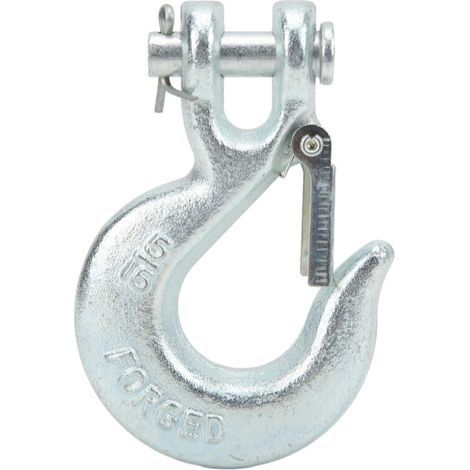 Crochet Coulissant à Chape 5/16" en Acier au Carbone – Charge Max. 4700 lb – Compatible Treuils 5000–6000 lb avec Loquet de Sécurité (1/5)