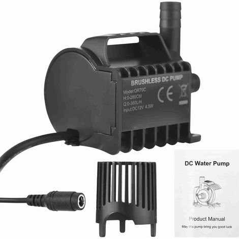 12V Submersible Water Pump, Mini Electric Fountain Pump (1/5)