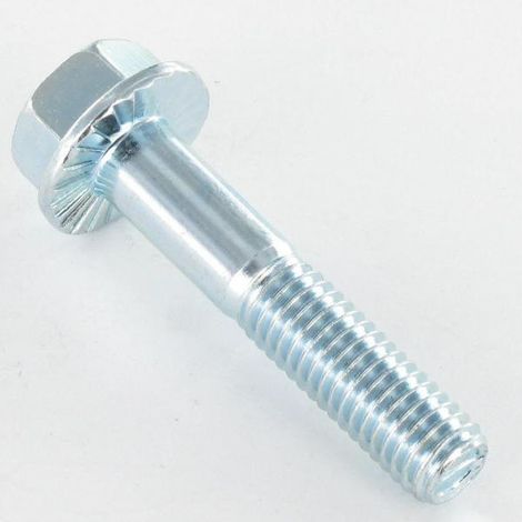 Vis métaux Tête hexagonale TH M8X40 Filetée sur 25 Embase collerette crantée Classe 8.8 Acier zingué-1 pièce